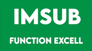 IMSUB Microsoft Excell