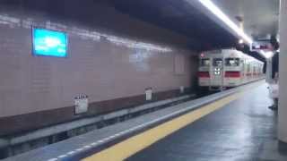 新開地駅の山陽電車の風景　　Scenery of the Sanyo train of Shinkaichi Station