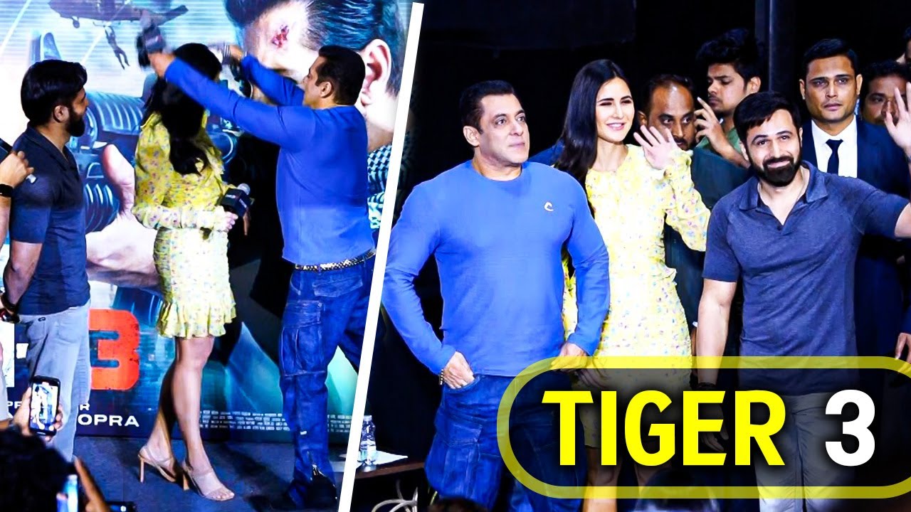 SALMAN KHAN KATRINA KAIF & EMRAAN HASHMI MEET THEIR FANS TIGER 3 - YouTube