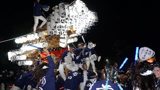 令和元年 前田 狭山神社駐車場  試験曳き 狭山神社秋祭り だんじり祭