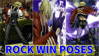 【MOW〜KOF15】ロック 勝利 WIN ポーズ集まとめ  -Evolution of Rock Howard WIN POSES-【KOF XV】