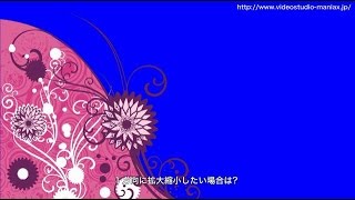 VidoeStudioで片方に伸縮するオブジェクトを作る