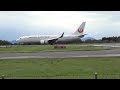 jal231羽田発岡山行きb737岡山空港着陸