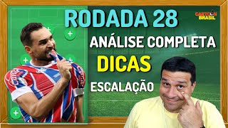 DICAS RODADA 28 - análise completa, dicas e escalação - Cartola FC 2021