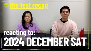 The December 2024 SAT Recap & Reaction | TheHagwon