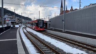 Einfahrt der S21 in St.Gallen Güterbahnhof auf Gleis 1