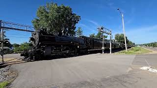 Canadian Pacific Steam Locomotive CP 2816 Was Roaring Down The Tracks!