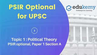 PSIR optional Topic 1 : Political Theory, Paper 1 Section A || Edukemy for IAS || UPSC