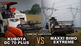 Combine Harvester Kubota DC 70 Plus vs Maxxi Bimo Evo Extreme