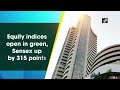 equity indices open in green sensex up by 315 points