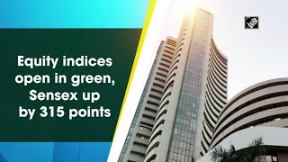 Equity indices open in green, Sensex up by 315 points