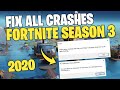 How To Fix Fortnite Application Crash Detected -Chapter 2 Season 3