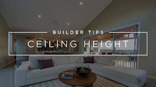 Ceiling Height Considerations
