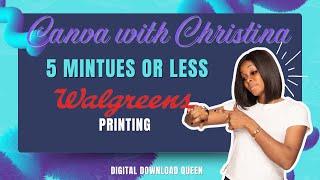 5 Minute Full Tutorial How to Print a Casket Panel @walgreens Canva with Christina #canvatutorial