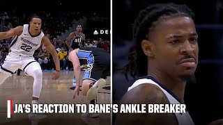 Ja Morant is DISGUSTED with Desmond Bane's ankle breaker 😤 | NBA on ESPN