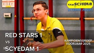 Red Stars 1 - Scyedam 1 | Kampioensgroep Voorjaar 2025 | 08-02-2025