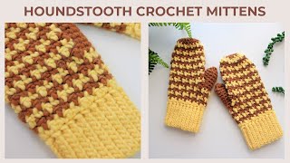 Easy Crochet Mittens Pattern Tutorial