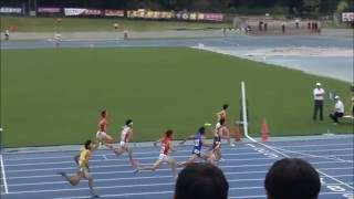 第55回 広島県高等学校新人陸上競技大会　男子100ｍ決勝  op 松尾 隆雅選手