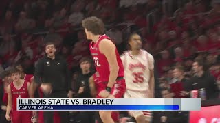 Bradley survives rockfight, late ISU comeback for 6th straight I-74 rivalry win, IWU cruises past Wh