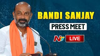 LIVE : BJP Chief Bandi Sanjay Press Meet LIVE | Huzurabad l NTV