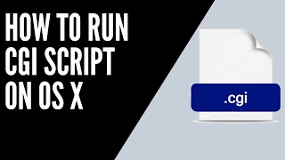 how to run cgi scripts on apache os x
