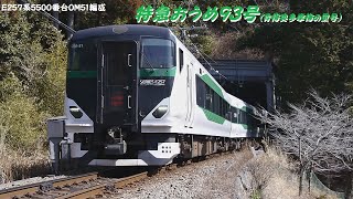 特急おうめ９３号（青梅奥多摩梅の里号）　E257系5500番台OM51編成