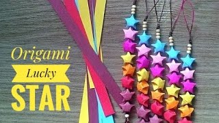 DIY Origami Lucky Star / easy origami / paper crafts/star tutorial