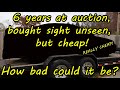 I waited 6 years to buy this auction car and scored it cheap! Why?  How bad can it be?