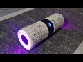 diy bluetooth speaker with rgb light from fabric covered pvc pipe u0026 carbon fiber vinyl