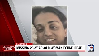 Police say missing Broward woman found dead in Plantation