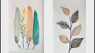 Watercolor doodles | Fall | Art Therapy