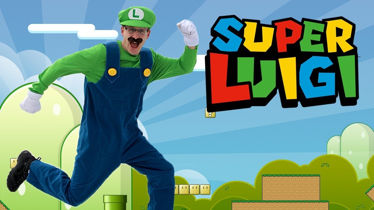 Super Luigi In Real Life - Super Mario Bros - YouTube