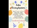 tarjeta de feliz cumpleaños delegatura