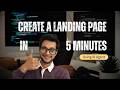 I Built a Landing Page in 5 Mins with Cursor AI (No Coding?)
