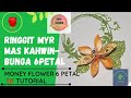 Tutorial RINGGIT Bunga 6Petal| EDISI MASKAHWIN | 6petal flower origami