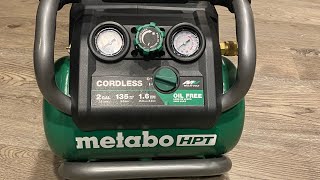 METABO HPT CORDLESS COMPRESSOR/having some issues with is this sample Metabo sent me