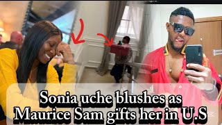 Maurice Sam surprised Sonia uche with a gift on her vacation in the U.S 😱😱#soniauche #mauricesam