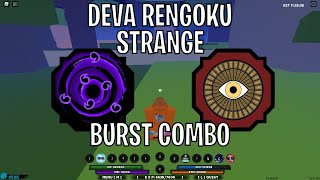 Deva Rengoku and Strange Burst Combo | Shindo Life Roblox