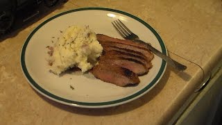 Marsala marinated steak