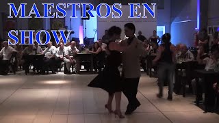 Tango baile exhibición, maestros Gabriel Angio, Natalia Games, Si Tango San Isidro, Buenos Aires