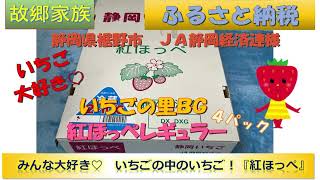 ふるさと納税　静岡県裾野市　ＪＡ静岡経済連様　いちごの里ＢｅｒｒｙＧｏｏｄの紅ほっぺ　約300ｇ×4パック　甘酸っぱくて香りの良い苺です！　苺って美味しいよね～。　苦手な人はあまりいないよね ！