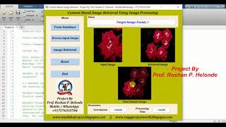 Matlab Code for Content Based Image Retrieval Full Project With Source Code