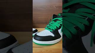 Nike Air Jordan 1 High Black and Lucky Green