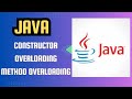 Method and Constructor Overloading in #java || Java tutorial #youtube #javatutorial
