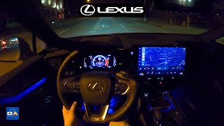 NIGHT DRIVE | 2025 Lexus NX 350 F Sport POV Night Drive \u0026 Audio Test | ASMR | 4K