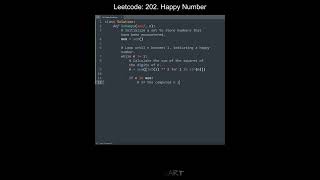 Leetcode 202. Happy Number in Python | Python Leetcode | Python Coding Tutorial | Python Coding ASMR