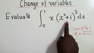 Integration by change of variables