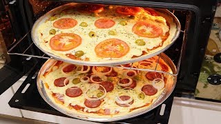 PIZZA DE LIQUIDIFICADOR SUPER FÁCIL I RENDE DUAS PIZZAS GRANDES