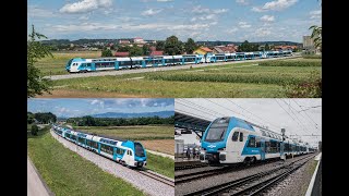 Test runs of new Stadler KISS trains for SŽ (at speeds up to 160km/h!)