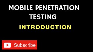 Mobile Penetration Testing - Introduction | Craw Cyber Security